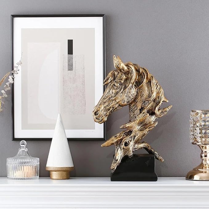 Gold Decor | Horse Statue Decor