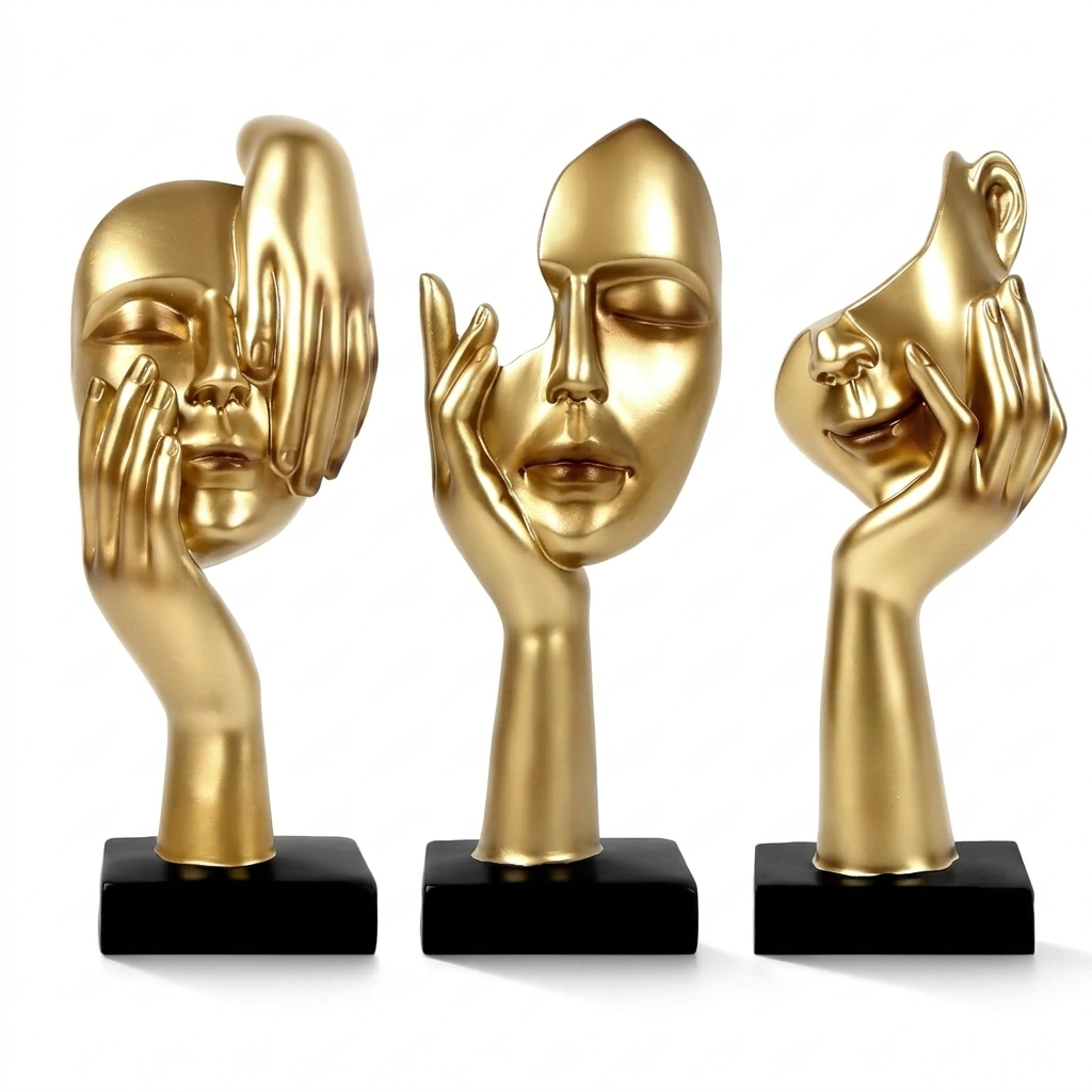 3 Pcs Thinker | Statue | Resin Sculptures