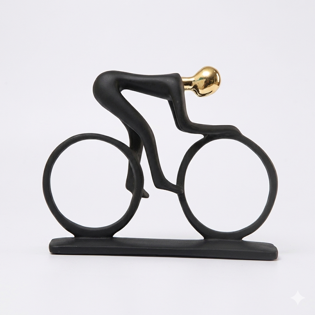 Black Cycling  | Sculpture | Resin Bike