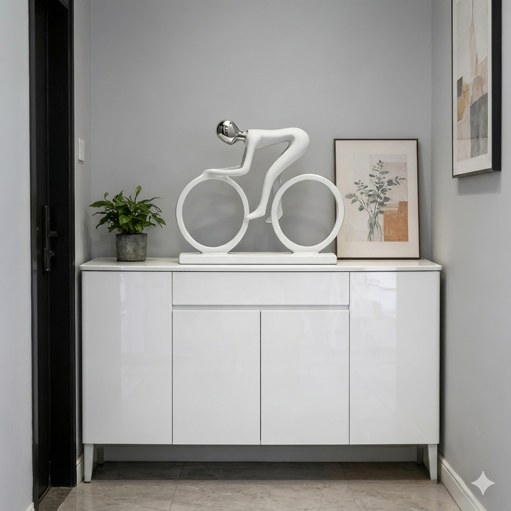 Black Cycling  | Sculpture | Resin Bike