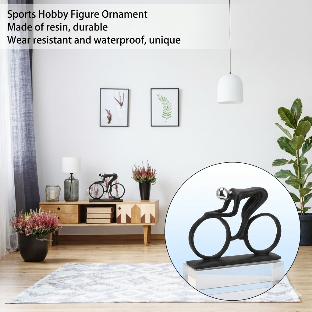 Black Cycling  | Sculpture | Resin Bike