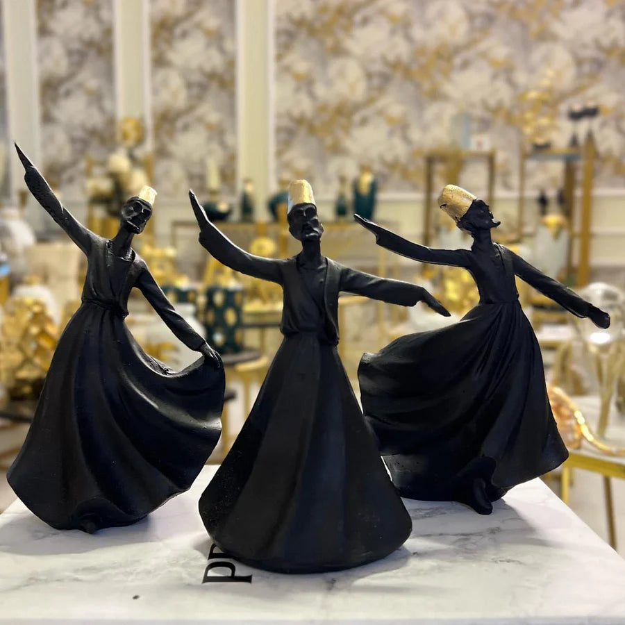 Classical Dervish | Art Sculpture | Set of 3