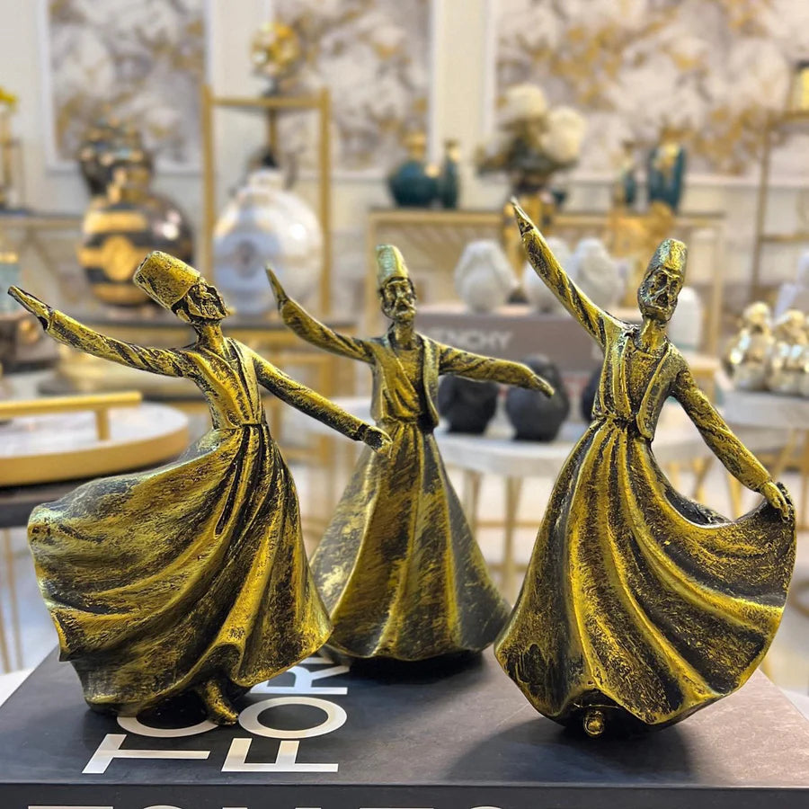 Classical Dervish | Art Sculpture | Set of 3