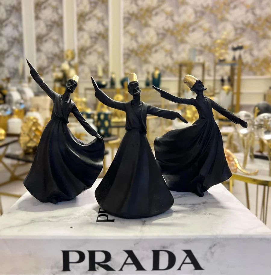 Classical Dervish | Art Sculpture | Set of 3