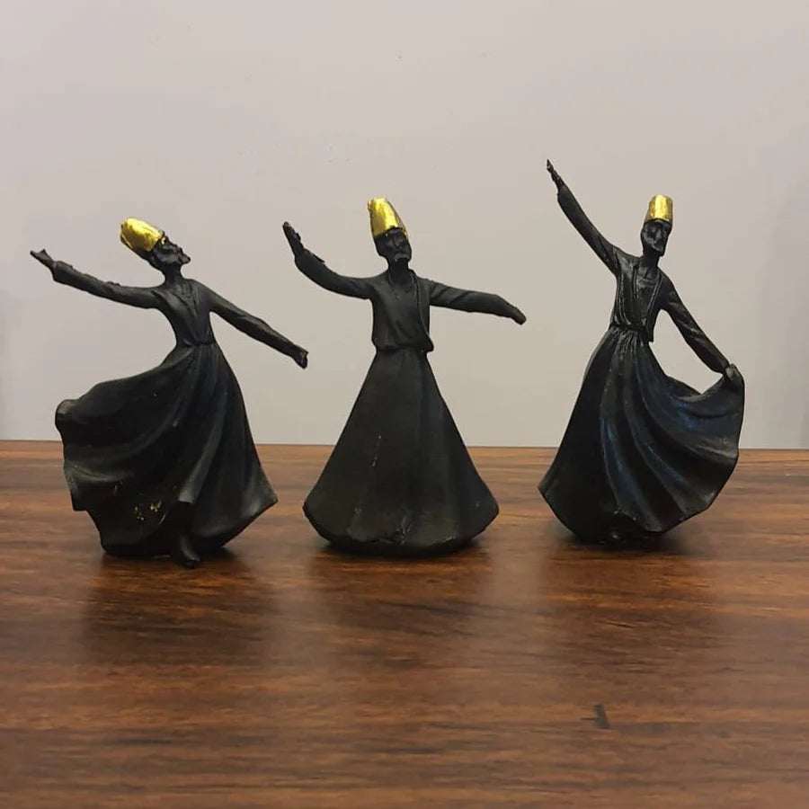 Classical Dervish | Art Sculpture | Set of 3